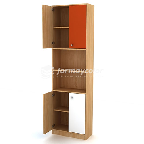 Estante 4 puertas, sin cerradura.