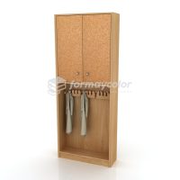 ESTANTE PERCHERO CON PUERTAS L