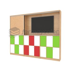 ESTANTE FRANELÓGRAFO DE CORCHO PARA TV