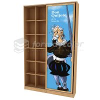 ESTANTE PUERTA MÓVIL CON GRÁFICA XL